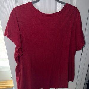 Old Navy Women's Rich Red Short Sleeve Tee